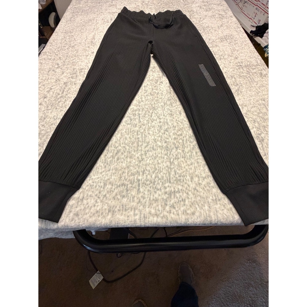 DSG Womens Everyday High Rise Ribbed Sweatpants Black Size XS‎ NWT